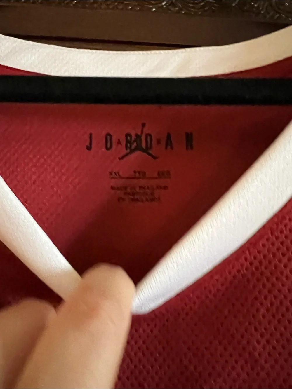 Jordan Men's OU Crimson and White Basketball Jersey XXL